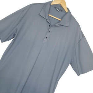 Tiger Woods Platinum Men’s Short Sleeve Polo Shirt XL Performance Golf Gray